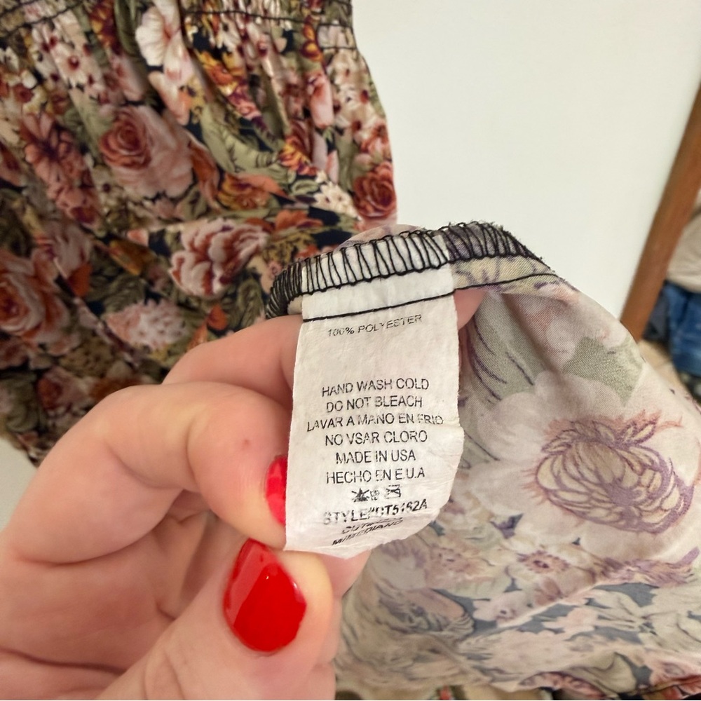 Ces Femme Smocked Floral Mini Dress - Picture 7 of 8